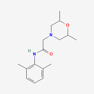molecular formula C16H24N2O2 B5064883 2-(2,6-dimethyl-4-morpholinyl)-N-(2,6-dimethylphenyl)acetamide 