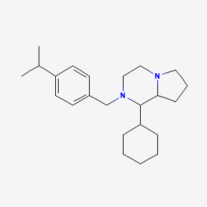 molecular formula C23H36N2 B5064970 1-cyclohexyl-2-(4-isopropylbenzyl)octahydropyrrolo[1,2-a]pyrazine 