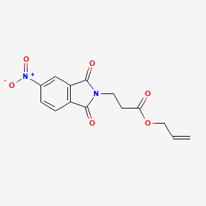 molecular formula C14H12N2O6 B5064986 allyl 3-(5-nitro-1,3-dioxo-1,3-dihydro-2H-isoindol-2-yl)propanoate 