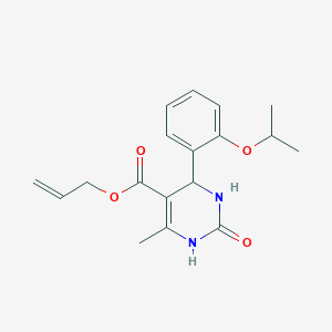 molecular formula C18H22N2O4 B5065008 allyl 4-(2-isopropoxyphenyl)-6-methyl-2-oxo-1,2,3,4-tetrahydro-5-pyrimidinecarboxylate 