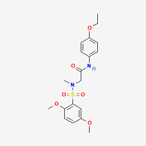 molecular formula C19H24N2O6S B5065027 N~2~-[(2,5-dimethoxyphenyl)sulfonyl]-N~1~-(4-ethoxyphenyl)-N~2~-methylglycinamide 
