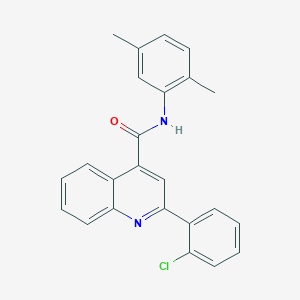 molecular formula C24H19ClN2O B5065060 2-(2-chlorophenyl)-N-(2,5-dimethylphenyl)-4-quinolinecarboxamide 