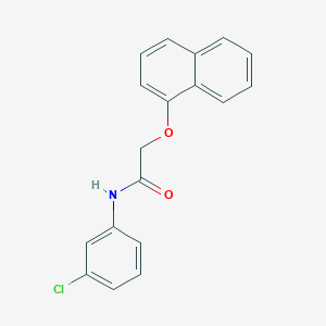 molecular formula C18H14ClNO2 B506509 N-(3-chlorophenyl)-2-naphthalen-1-yloxyacetamide CAS No. 397280-87-4