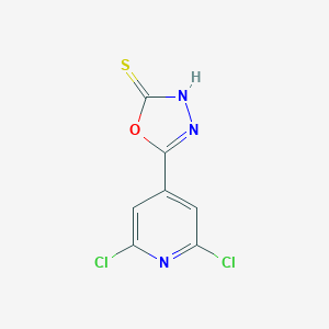 B050651 5-(2,6-Dichloro-4-pyridyl)-1,3,4-oxadiazole-2-thiol CAS No. 119221-62-4