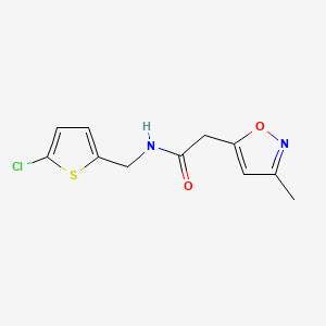 molecular formula C11H11ClN2O2S B5065113 N-[(5-chloro-2-thienyl)methyl]-2-(3-methyl-5-isoxazolyl)acetamide 