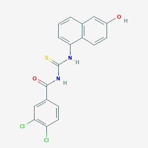 3,4-dichloro-N-[(6-hydroxynaphthalen-1-yl)carbamothioyl]benzamide