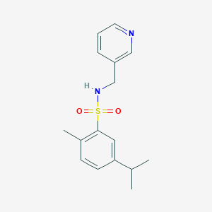 molecular formula C16H20N2O2S B506521 5-isopropyl-2-methyl-N-(3-pyridinylmethyl)benzenesulfonamide CAS No. 667891-79-4