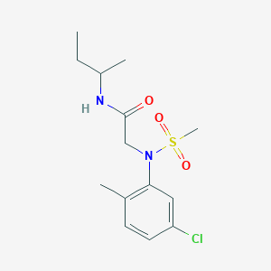 N~1~-(sec-butyl)-N~2~-(5-chloro-2-methylphenyl)-N~2~-(methylsulfonyl)glycinamide