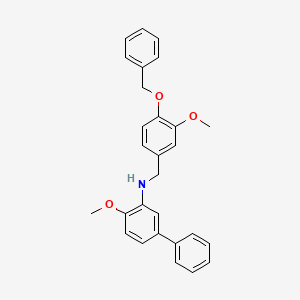 N-[4-(benzyloxy)-3-methoxybenzyl]-4-methoxy-3-biphenylamine