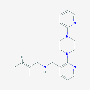 molecular formula C20H27N5 B5065286 (2E)-2-methyl-N-({2-[4-(2-pyridinyl)-1-piperazinyl]-3-pyridinyl}methyl)-2-buten-1-amine 