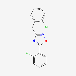 molecular formula C15H10Cl2N2O B5065329 3-(2-chlorobenzyl)-5-(2-chlorophenyl)-1,2,4-oxadiazole 
