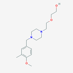 molecular formula C17H28N2O3 B5065346 2-{2-[4-(4-methoxy-3-methylbenzyl)-1-piperazinyl]ethoxy}ethanol 