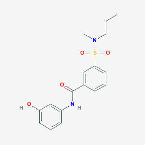 molecular formula C17H20N2O4S B5065355 N-(3-hydroxyphenyl)-3-{[methyl(propyl)amino]sulfonyl}benzamide 