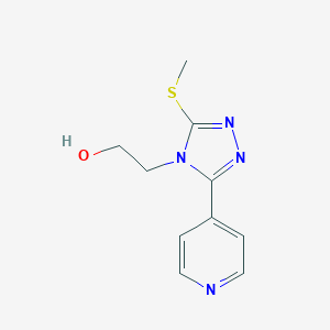 molecular formula C10H12N4OS B506536 2-[3-(methylsulfanyl)-5-(4-pyridinyl)-4H-1,2,4-triazol-4-yl]ethanol CAS No. 324075-06-1