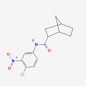 molecular formula C14H15ClN2O3 B5065365 N-(4-chloro-3-nitrophenyl)bicyclo[2.2.1]heptane-2-carboxamide 