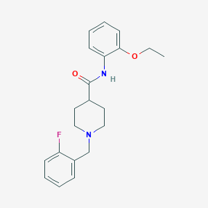 molecular formula C21H25FN2O2 B5065410 N-(2-ethoxyphenyl)-1-(2-fluorobenzyl)-4-piperidinecarboxamide 