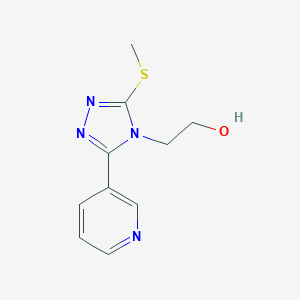 molecular formula C10H12N4OS B506543 2-[3-(methylsulfanyl)-5-(3-pyridinyl)-4H-1,2,4-triazol-4-yl]ethanol CAS No. 342785-35-7