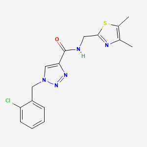 1-(2-chlorobenzyl)-N-[(4,5-dimethyl-1,3-thiazol-2-yl)methyl]-1H-1,2,3-triazole-4-carboxamide