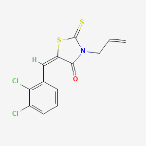 molecular formula C13H9Cl2NOS2 B5065460 3-allyl-5-(2,3-dichlorobenzylidene)-2-thioxo-1,3-thiazolidin-4-one 
