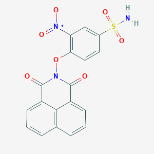 4-[(1,3-dioxo-1H-benzo[de]isoquinolin-2(3H)-yl)oxy]-3-nitrobenzenesulfonamide