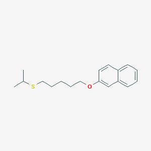 molecular formula C18H24OS B5065521 2-{[5-(isopropylthio)pentyl]oxy}naphthalene 