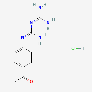 molecular formula C10H14ClN5O B5065535 N-(4-acetylphenyl)imidodicarbonimidic diamide hydrochloride 
