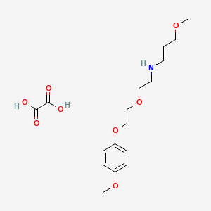 molecular formula C17H27NO8 B5065545 {2-[2-(4-methoxyphenoxy)ethoxy]ethyl}(3-methoxypropyl)amine oxalate 