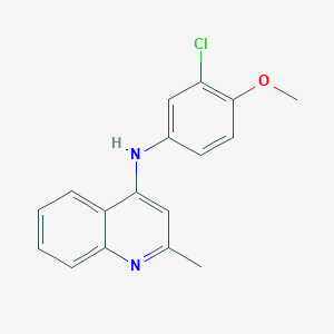 molecular formula C17H15ClN2O B5065550 N-(3-chloro-4-methoxyphenyl)-2-methyl-4-quinolinamine 