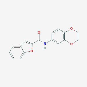 molecular formula C17H13NO4 B506558 N-(2,3-dihydro-1,4-benzodioxin-6-yl)-1-benzofuran-2-carboxamide CAS No. 420829-82-9