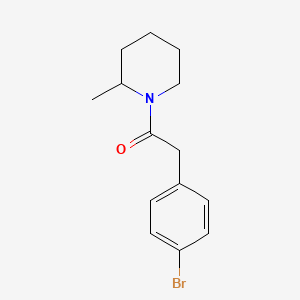 molecular formula C14H18BrNO B5065590 1-[(4-bromophenyl)acetyl]-2-methylpiperidine 