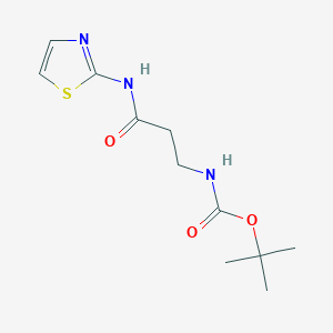 molecular formula C11H17N3O3S B5065625 tert-butyl [3-oxo-3-(1,3-thiazol-2-ylamino)propyl]carbamate 