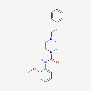 N-(2-methoxyphenyl)-4-(2-phenylethyl)-1-piperazinecarboxamide