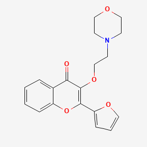 2-(2-furyl)-3-[2-(4-morpholinyl)ethoxy]-4H-chromen-4-one