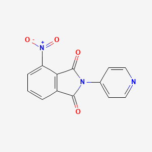 molecular formula C13H7N3O4 B5065682 4-nitro-2-(4-pyridinyl)-1H-isoindole-1,3(2H)-dione 