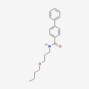 molecular formula C20H25NO2 B5065690 N-(3-BUTOXYPROPYL)-[1,1'-BIPHENYL]-4-CARBOXAMIDE 