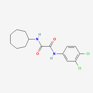 molecular formula C15H18Cl2N2O2 B5065697 N-cycloheptyl-N'-(3,4-dichlorophenyl)ethanediamide 