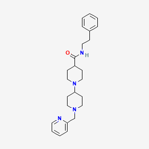 molecular formula C25H34N4O B5065707 N-(2-phenylethyl)-1'-(2-pyridinylmethyl)-1,4'-bipiperidine-4-carboxamide 