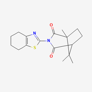 1,8,8-trimethyl-3-(4,5,6,7-tetrahydro-1,3-benzothiazol-2-yl)-3-azabicyclo[3.2.1]octane-2,4-dione