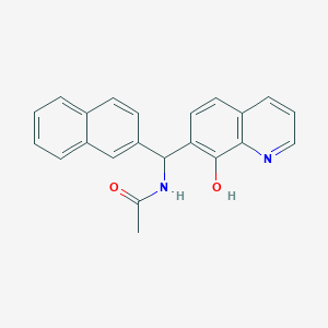 molecular formula C22H18N2O2 B5065724 N-[(8-hydroxy-7-quinolinyl)(2-naphthyl)methyl]acetamide 