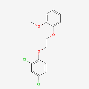 molecular formula C15H14Cl2O3 B5065836 2,4-dichloro-1-[2-(2-methoxyphenoxy)ethoxy]benzene 