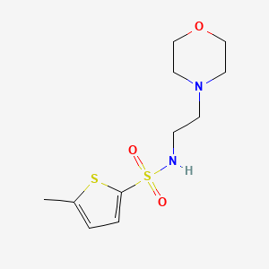 molecular formula C11H18N2O3S2 B5065844 5-methyl-N-[2-(4-morpholinyl)ethyl]-2-thiophenesulfonamide 