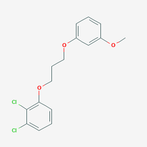 molecular formula C16H16Cl2O3 B5065866 1,2-dichloro-3-[3-(3-methoxyphenoxy)propoxy]benzene 