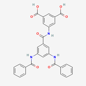 molecular formula C29H21N3O7 B5065876 5-{[3,5-bis(benzoylamino)benzoyl]amino}isophthalic acid 