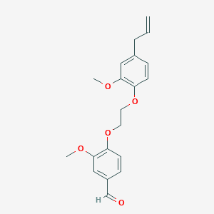 molecular formula C20H22O5 B5065908 4-[2-(4-allyl-2-methoxyphenoxy)ethoxy]-3-methoxybenzaldehyde 