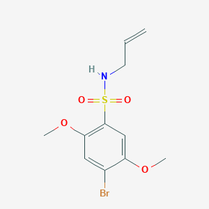 molecular formula C11H14BrNO4S B5065941 N-allyl-4-bromo-2,5-dimethoxybenzenesulfonamide 