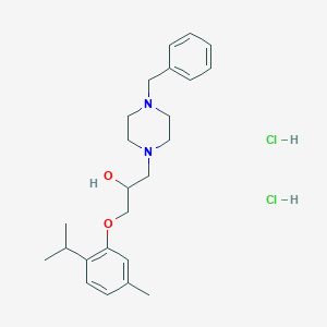 molecular formula C24H36Cl2N2O2 B5065965 1-(4-benzyl-1-piperazinyl)-3-(2-isopropyl-5-methylphenoxy)-2-propanol dihydrochloride 