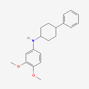 molecular formula C20H25NO2 B5065979 (3,4-dimethoxyphenyl)(4-phenylcyclohexyl)amine 