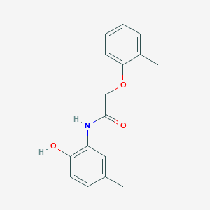 molecular formula C16H17NO3 B5066012 N-(2-hydroxy-5-methylphenyl)-2-(2-methylphenoxy)acetamide 