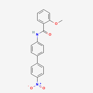 molecular formula C20H16N2O4 B5066066 2-methoxy-N-[4-(4-nitrophenyl)phenyl]benzamide 