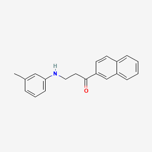 3-[(3-methylphenyl)amino]-1-(2-naphthyl)-1-propanone